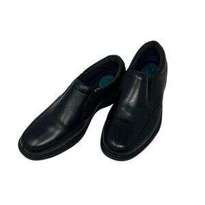 Nunn Bush Mens Black Comfort Gel Memory Foam Shoes Size 9.5